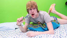 Corey's First Glass Dildo