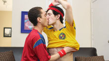 Soccer Boys Shared Sucking