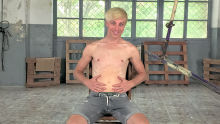 American Boy Mitch Has Big Balls