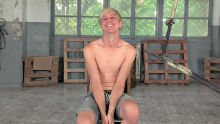 American Boy Mitch Has Big Balls