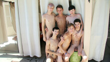 Bareback Twink Boy Orgy!