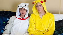 Onesie Boys Swap Raw Cocks!