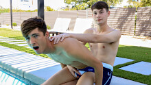 Flip Flopping Twink Boys Bareback!